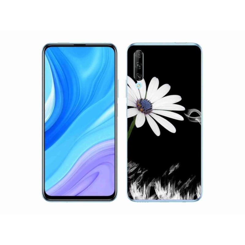 Gélový kryt mmCase na mobil Honor 9X Pro - biela kvetina