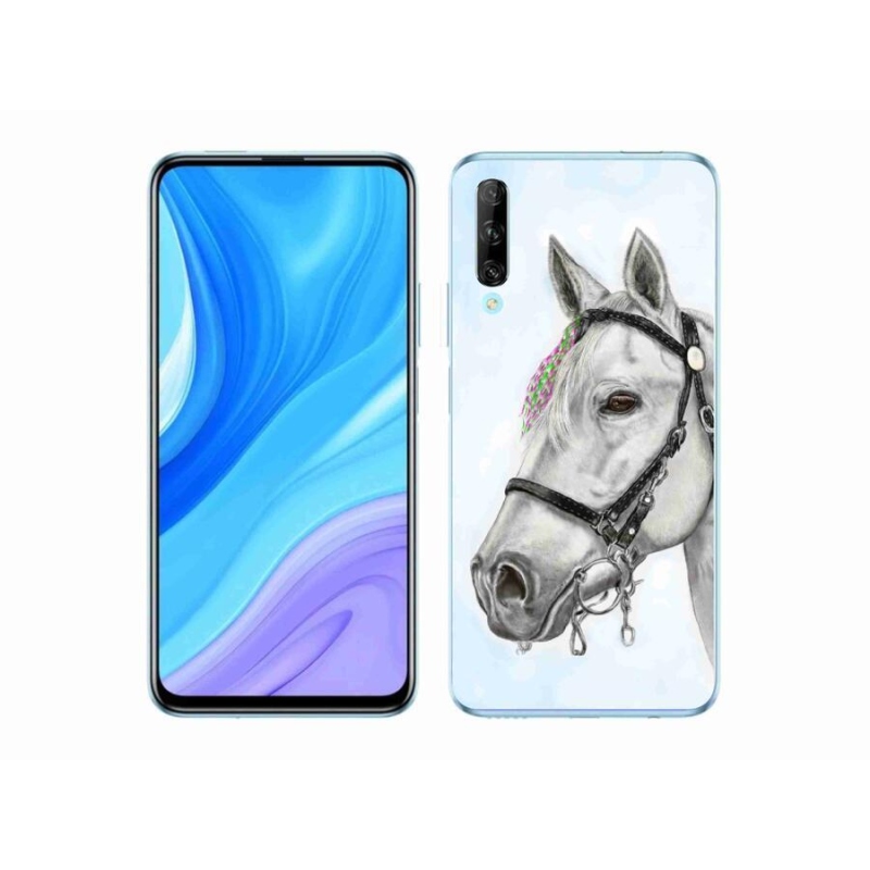 Gélový kryt mmCase na mobil Honor 9X Pro - biely kôň 1