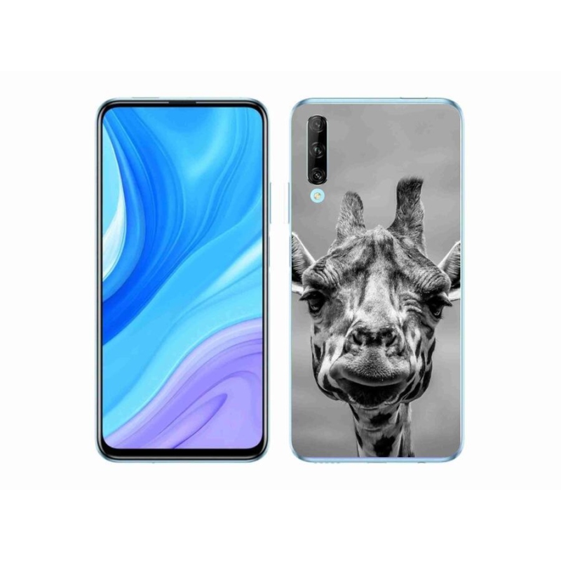 Gélový kryt mmCase na mobil Honor 9X Pro - čiernobiela žirafa