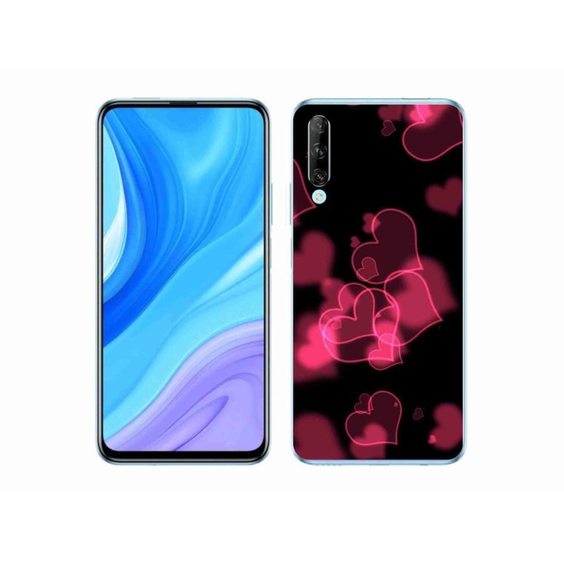 Gélový kryt mmCase na mobil Honor 9X Pro - červené srdiečka