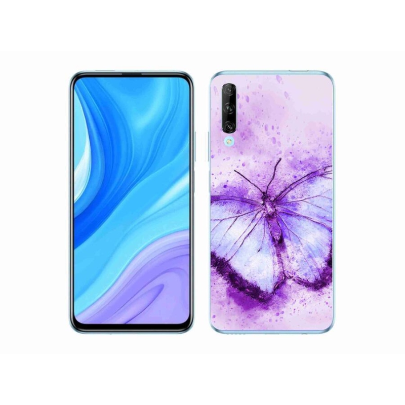 Gélový kryt mmCase na mobil Honor 9X Pro - fialový motýľ