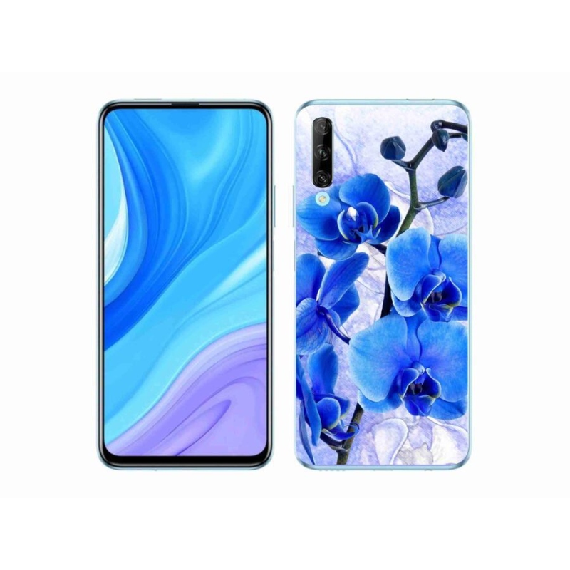 Gélový kryt mmCase na mobil Honor 9X Pro - modré kvety