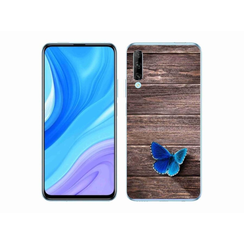 Gélový kryt mmCase na mobil Honor 9X Pro - modrý motýľ 1