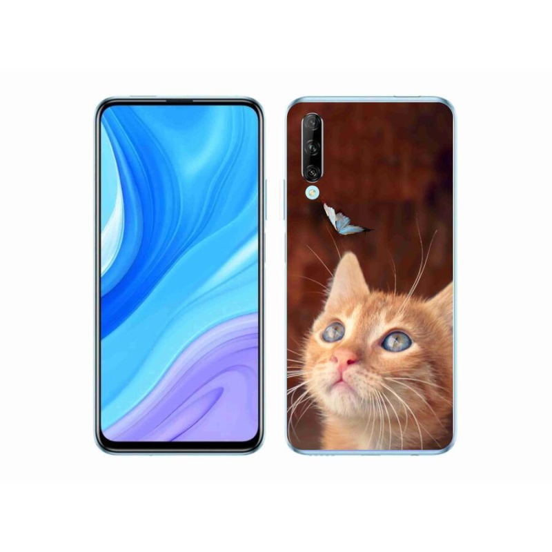 Gélový kryt mmCase na mobil Honor 9X Pro - motýľ a mačiatko