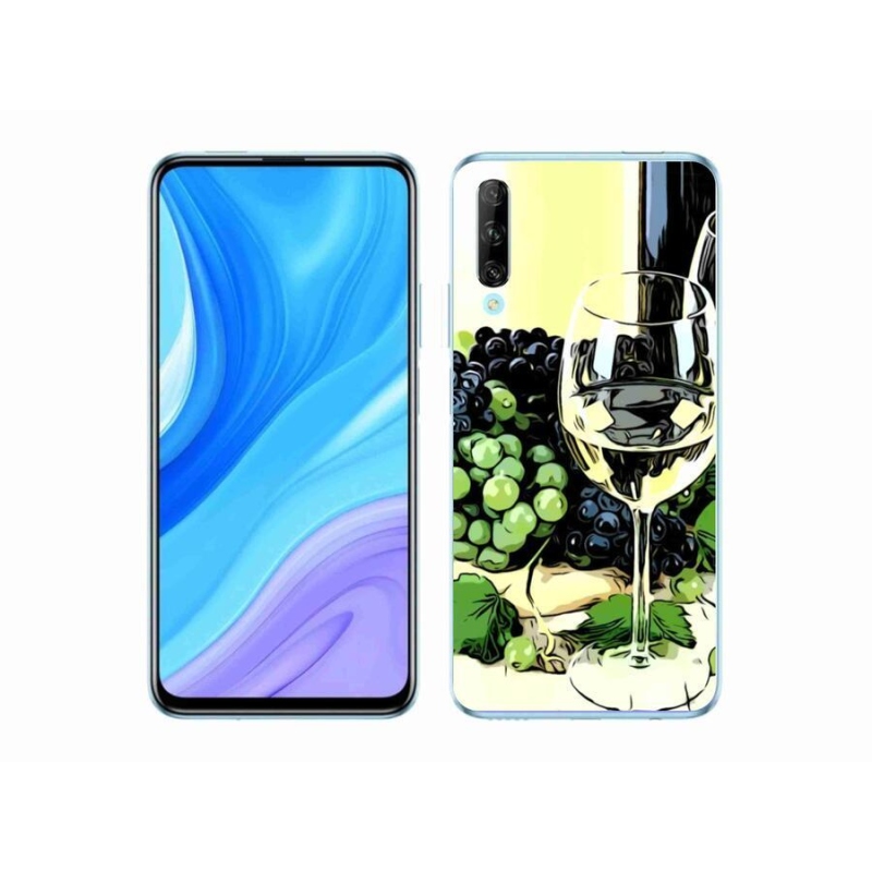 Gélový kryt mmCase na mobil Honor 9X Pro - pohár vína