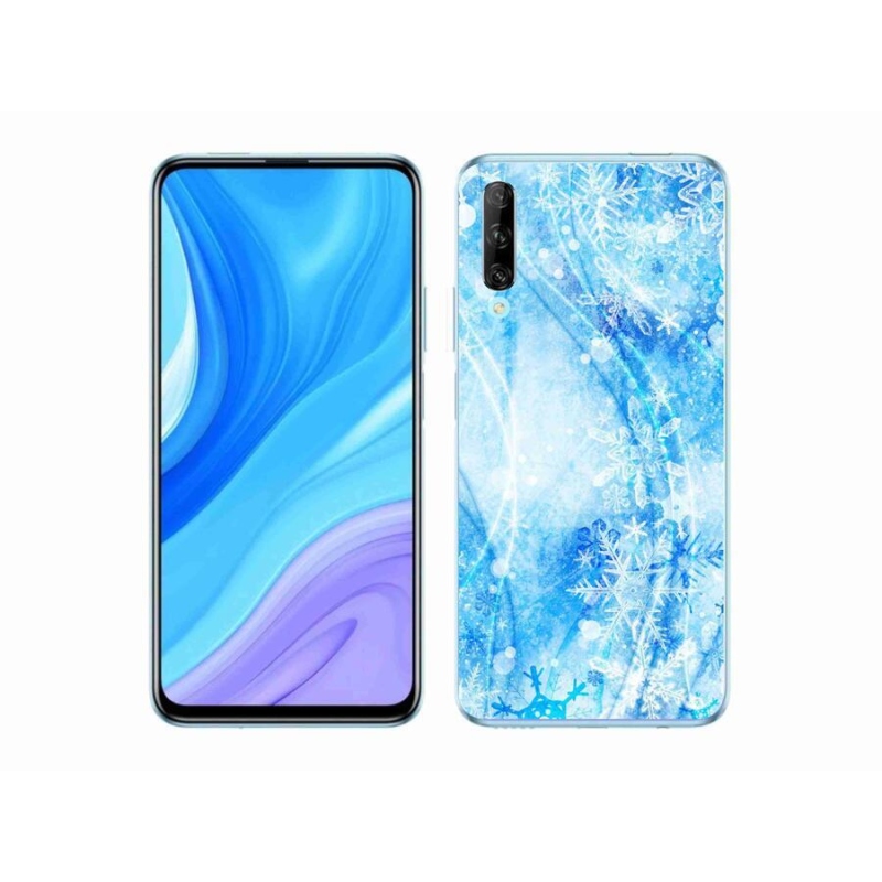 Gélový kryt mmCase na mobil Honor 9X Pro - snehové vločky