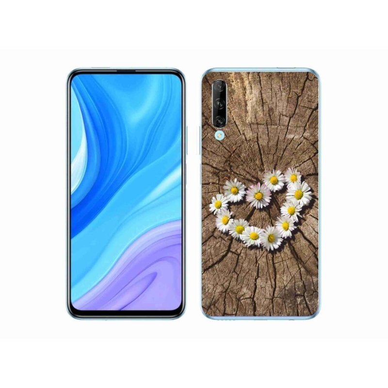 Gélový kryt mmCase na mobil Honor 9X Pro - srdce z margarét