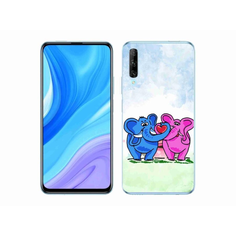 Gélový kryt mmCase na mobil Honor 9X Pro - zamilovaní slony