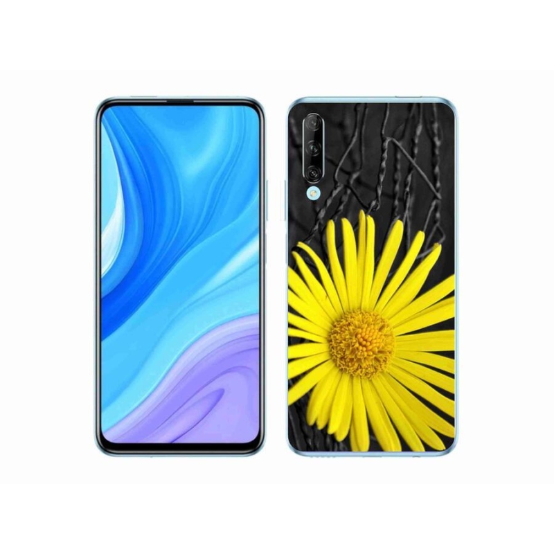 Gélový kryt mmCase na mobil Honor 9X Pro - žltý kvet