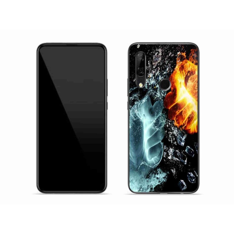 Gélový kryt mmCase na mobil Honor 9X - voda a oheň