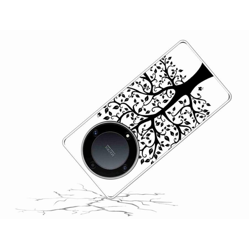 Gélový kryt mmCase na mobil Honor Magic 5 Lite 5G - čiernobiely strom