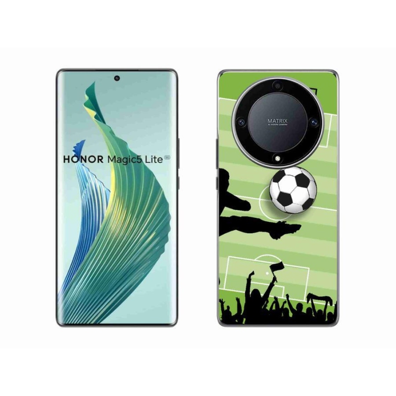 Gélový kryt mmCase na mobil Honor Magic 5 Lite 5G - futbal 3