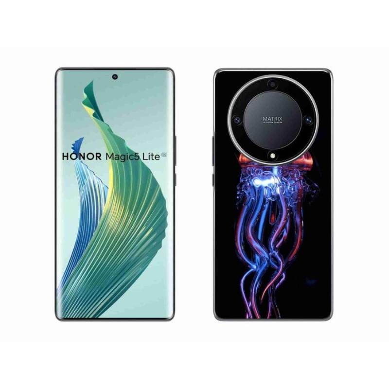 Gélový kryt mmCase na mobil Honor Magic 5 Lite 5G - medúza