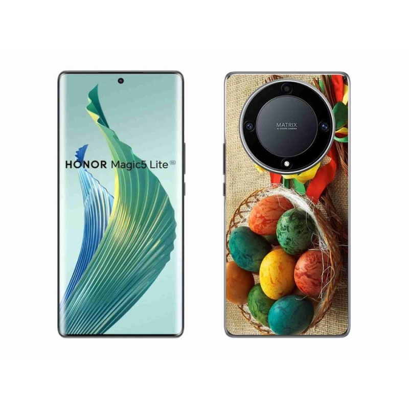 Gélový kryt mmCase na mobil Honor Magic 5 Lite 5G - korbáče a vajíčka