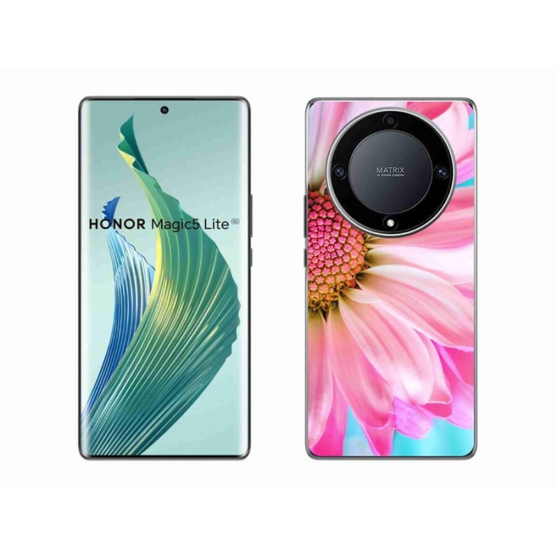 Gélový kryt mmCase na mobil Honor Magic 5 Lite 5G - ružová kvetina