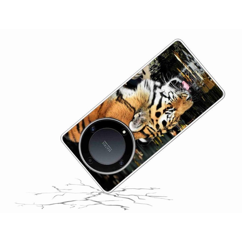 Gélový kryt mmCase na mobil Honor Magic 5 Lite 5G - smädný tiger