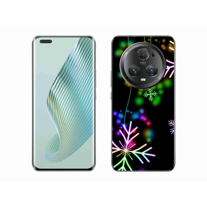 Gélový kryt mmCase na mobil Honor Magic 5 Pro 5G - farebné vločky