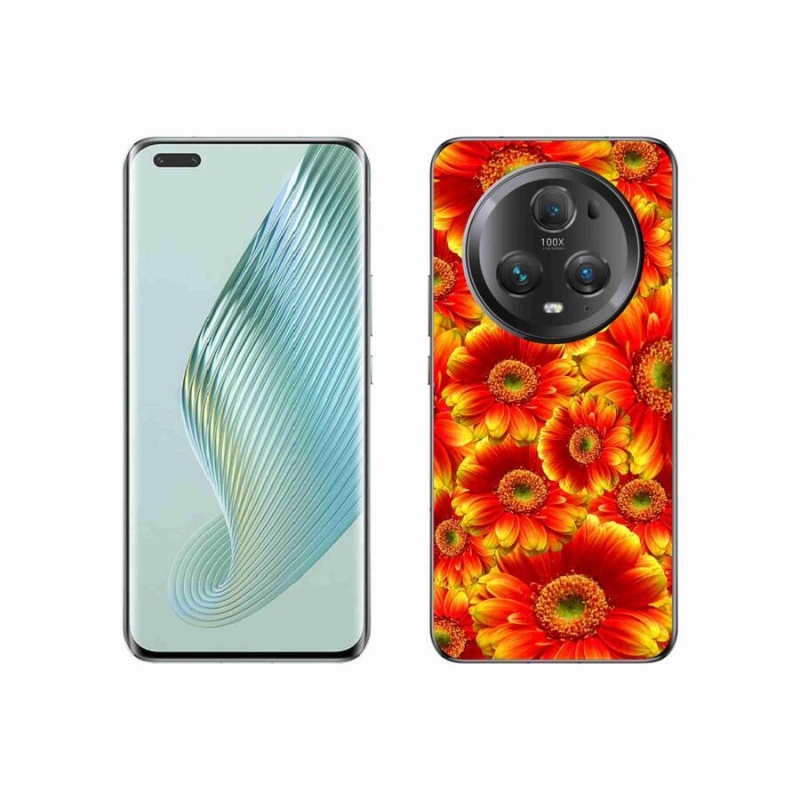 Gélový kryt mmCase na mobil Honor Magic 5 Pro 5G - gerbera 1