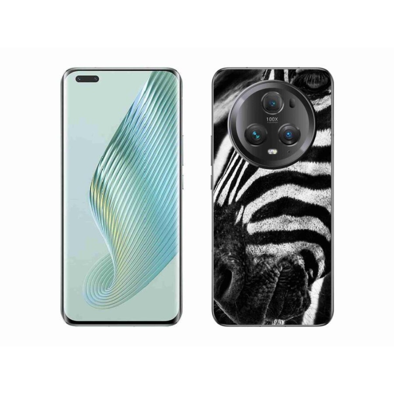 Gélový kryt mmCase na mobil Honor Magic 5 Pro 5G - zebra