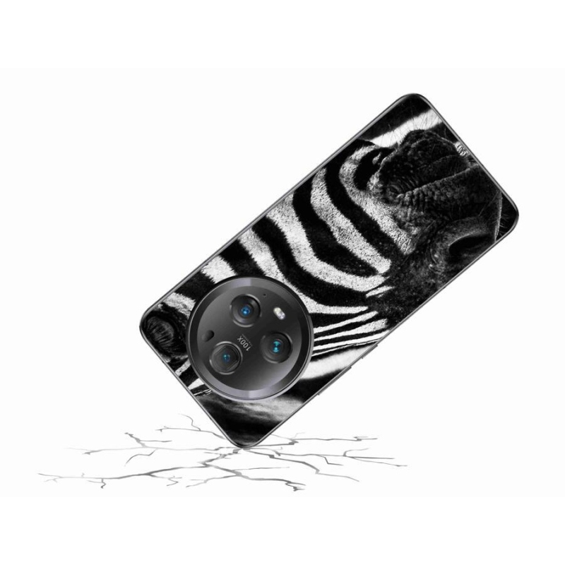 Gélový kryt mmCase na mobil Honor Magic 5 Pro 5G - zebra