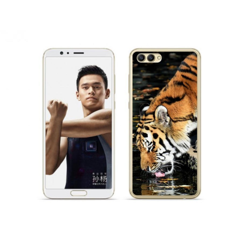 Gélový kryt mmCase na mobil Honor View 10 - smädný tiger