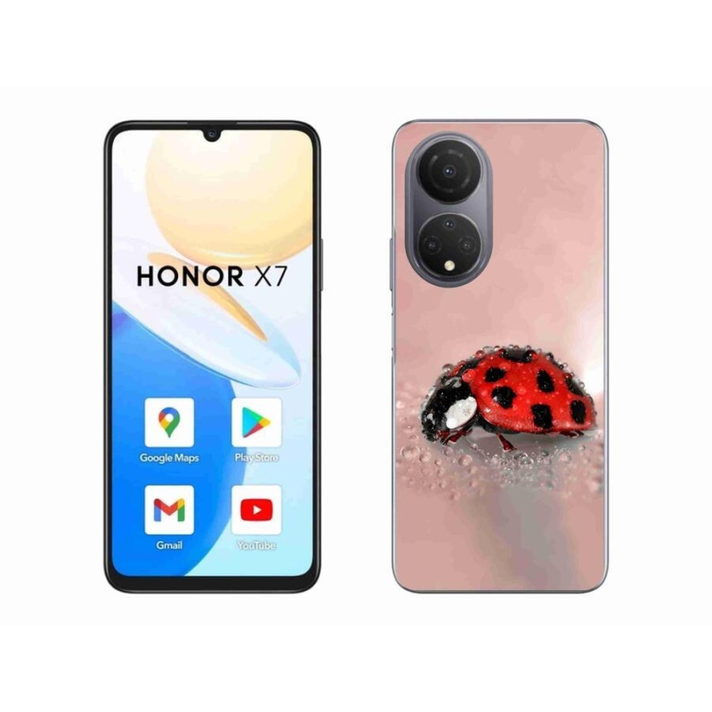 Gélový kryt mmCase na mobil Honor X7 - lienka