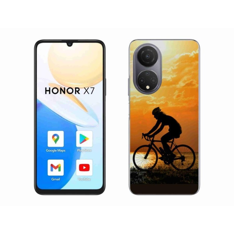 Gélový kryt mmCase na mobil Honor X7 - cyklovýlet