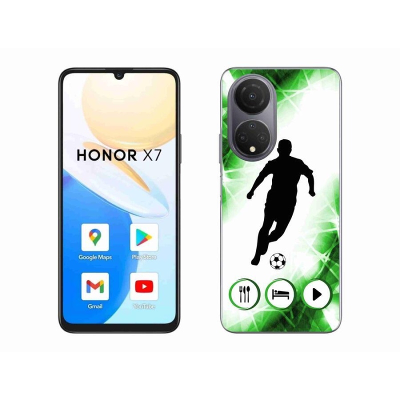 Gélový kryt mmCase na mobil Honor X7 - futbalista