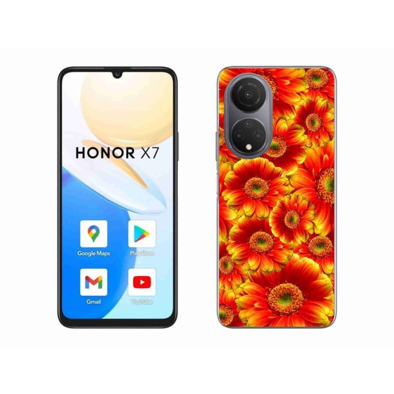 Gélový kryt mmCase na mobil Honor X7 - gerbera 1