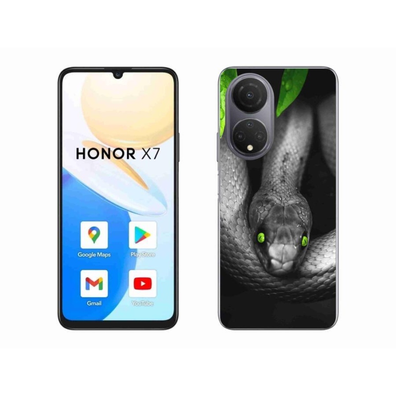 Gélový kryt mmCase na mobil Honor X7 - had