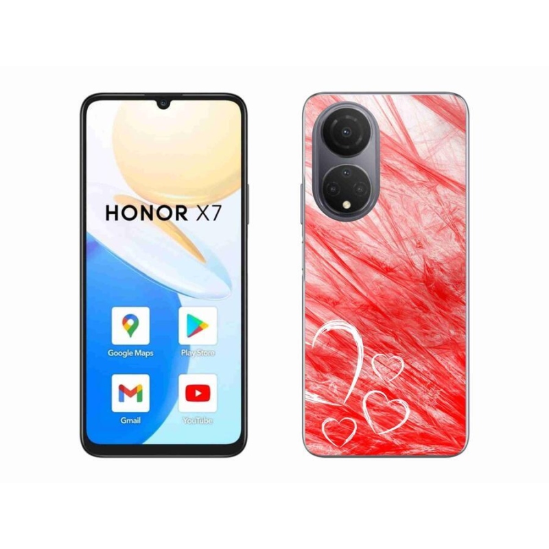 Gélový kryt mmCase na mobil Honor X7 - heart