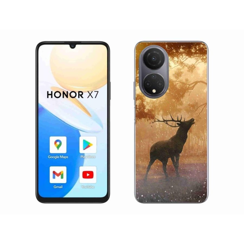 Gélový kryt mmCase na mobil Honor X7 - jeleň v ruji