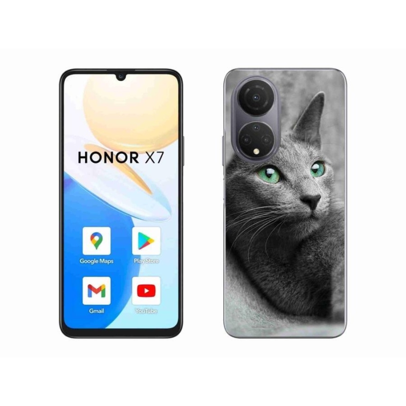 Gélový kryt mmCase na mobil Honor X7 - mačka 2