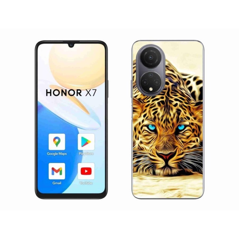 Gélový kryt mmCase na mobil Honor X7 - kreslený tiger