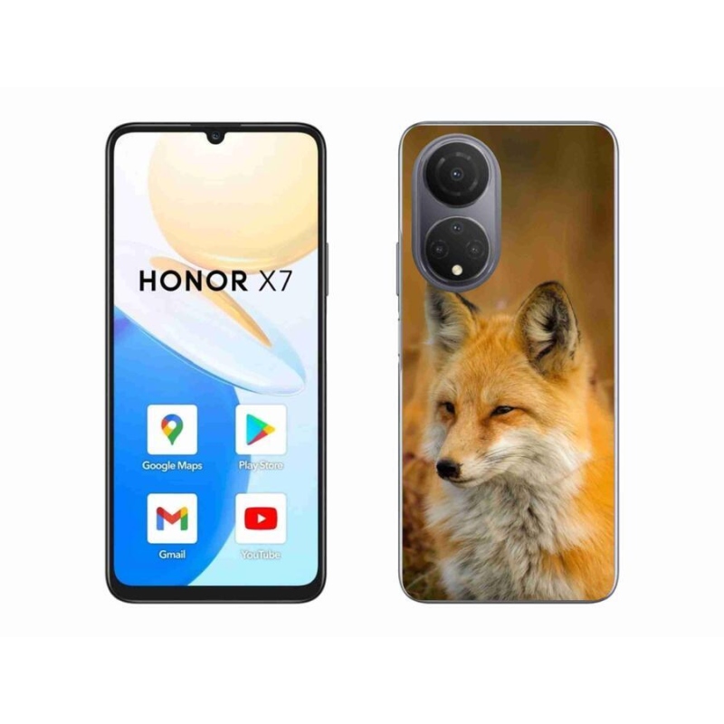 Gélový kryt mmCase na mobil Honor X7 - líška