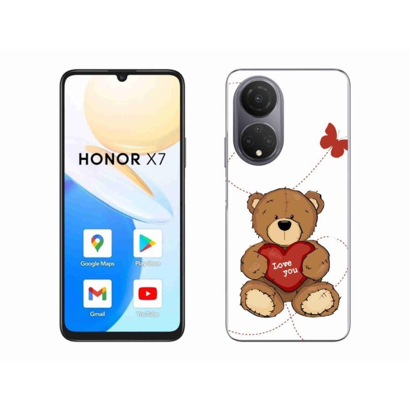 Gélový kryt mmCase na mobil Honor X7 - love you