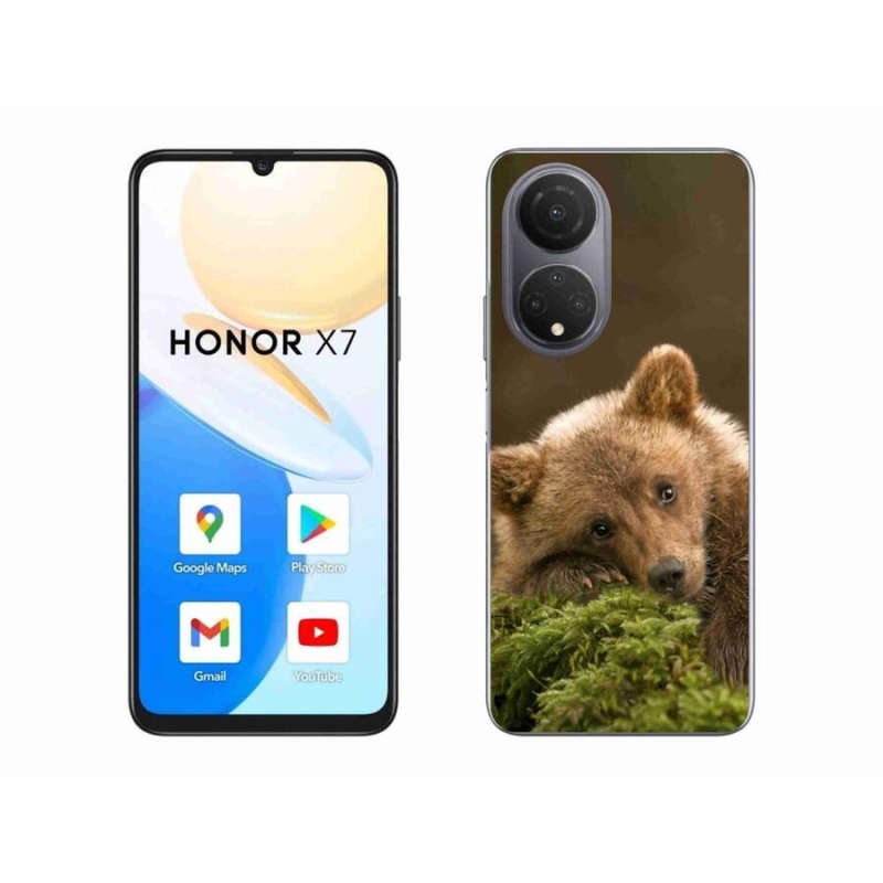 Gélový kryt mmCase na mobil Honor X7 - medveď