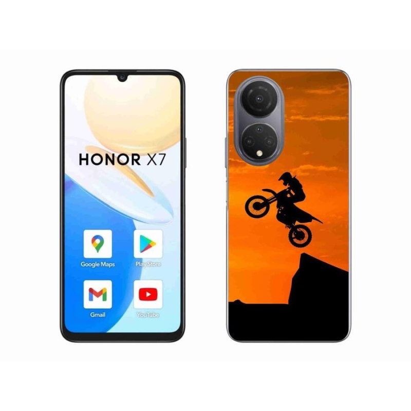 Gélový kryt mmCase na mobil Honor X7 - motocross