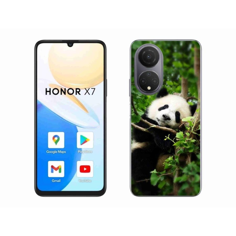 Gélový kryt mmCase na mobil Honor X7 - panda