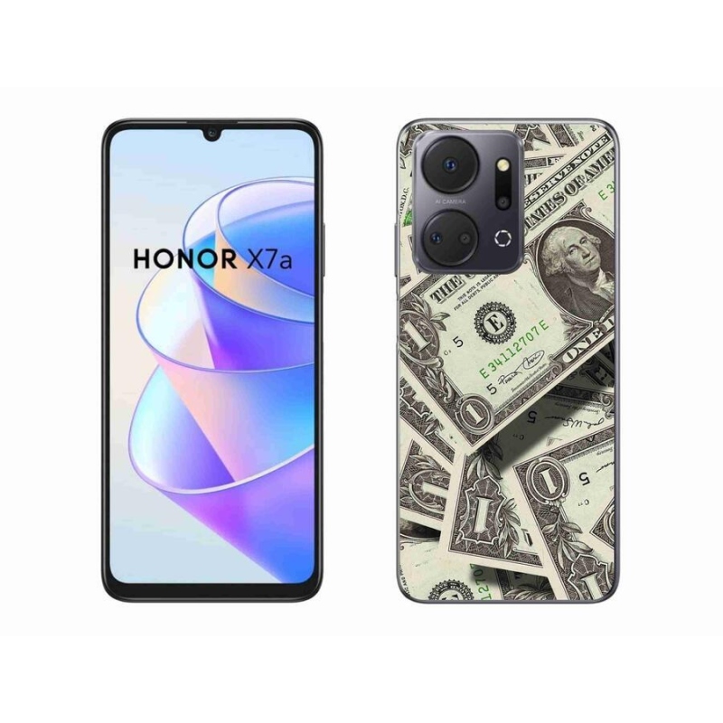 Gélový kryt mmCase na mobil Honor X7a - americký dolár