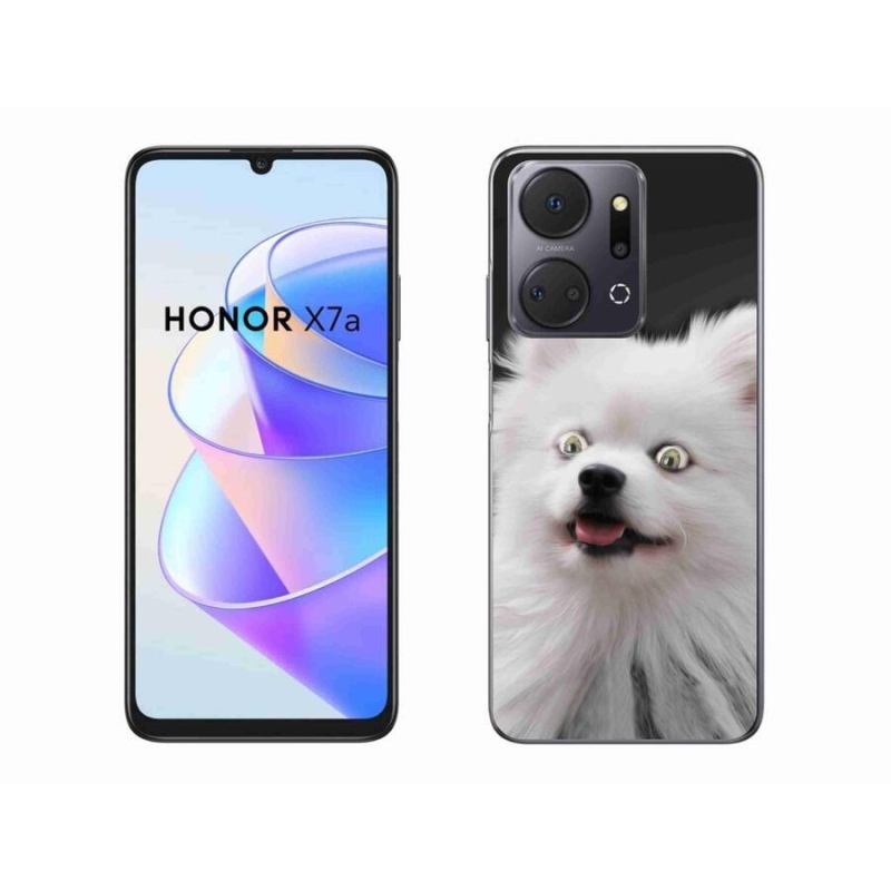 Gélový kryt mmCase na mobil Honor X7a - biely špic