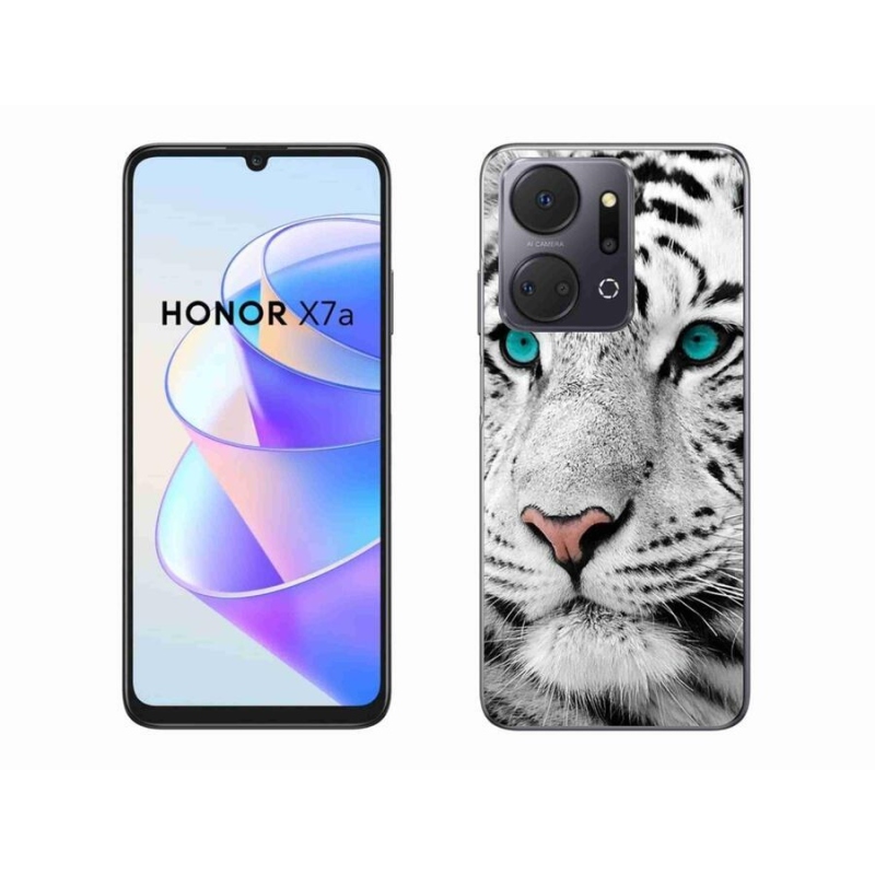 Gélový kryt mmCase na mobil Honor X7a - biely tiger