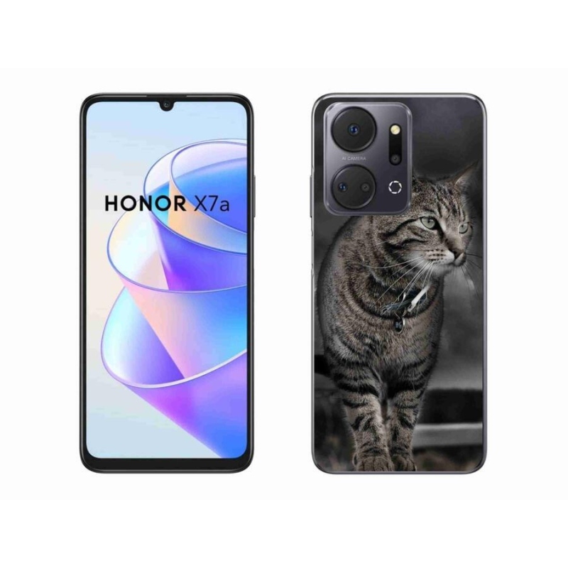 Gélový kryt mmCase na mobil Honor X7a - mačka