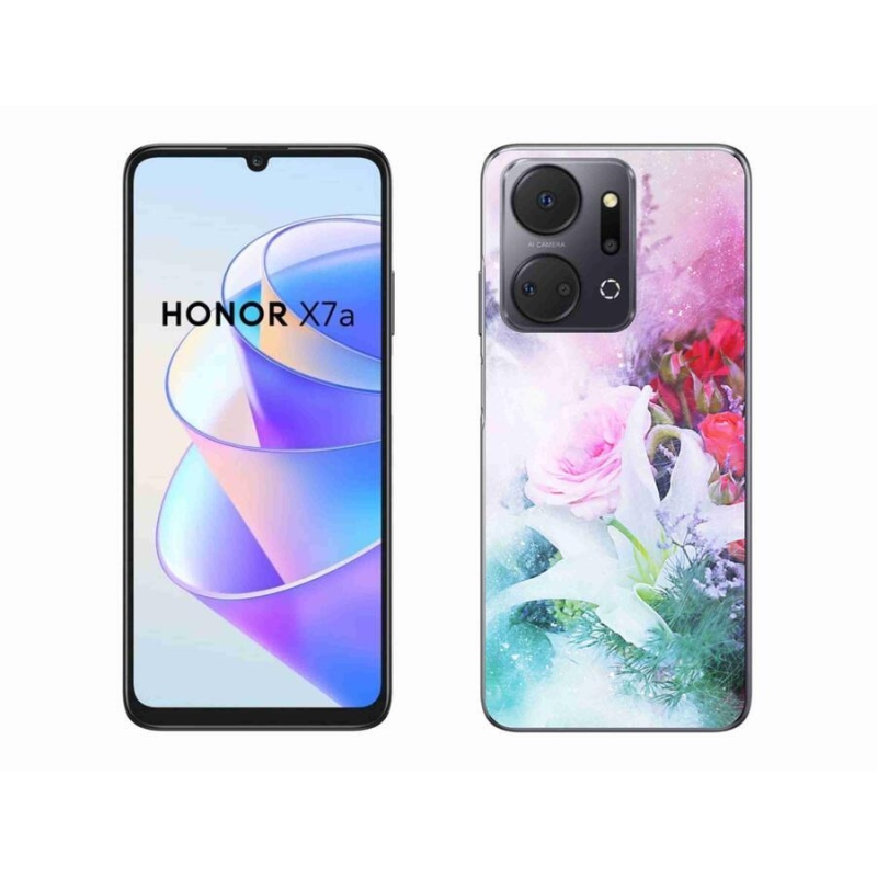 Gélový kryt mmCase na mobil Honor X7a - kvety 4