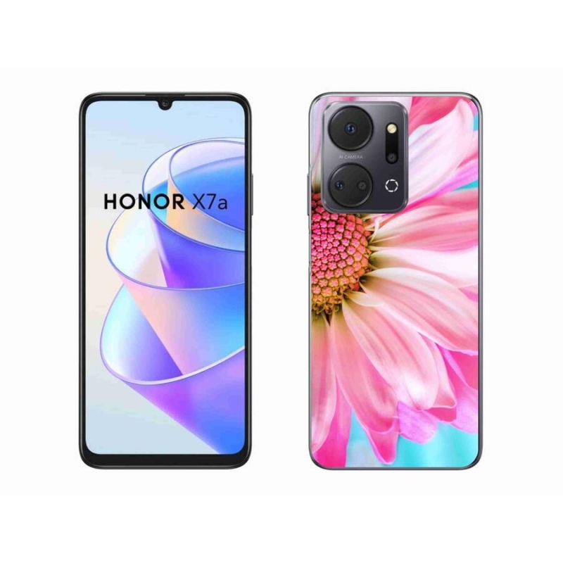 Gélový kryt mmCase na mobil Honor X7a - ružová kvetina