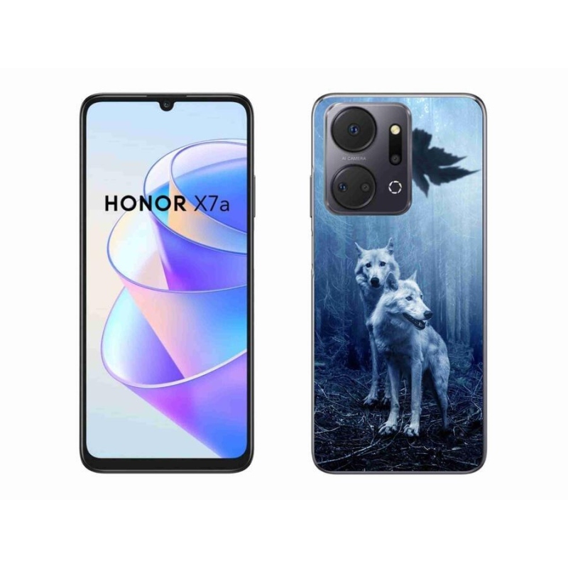Gélový kryt mmCase na mobil Honor X7a - vlci v lese