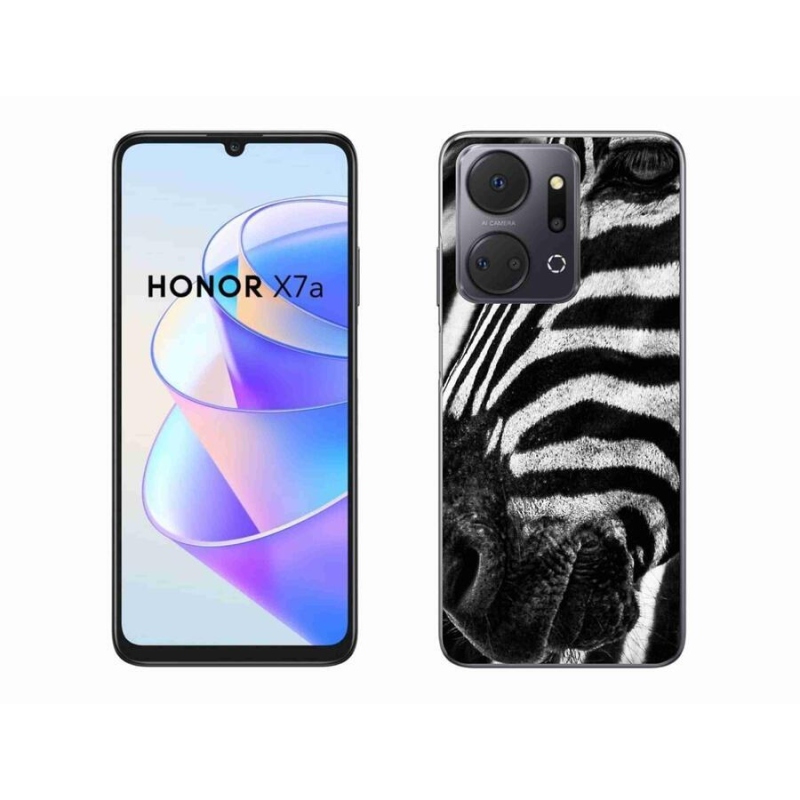 Gélový kryt mmCase na mobil Honor X7a - zebra