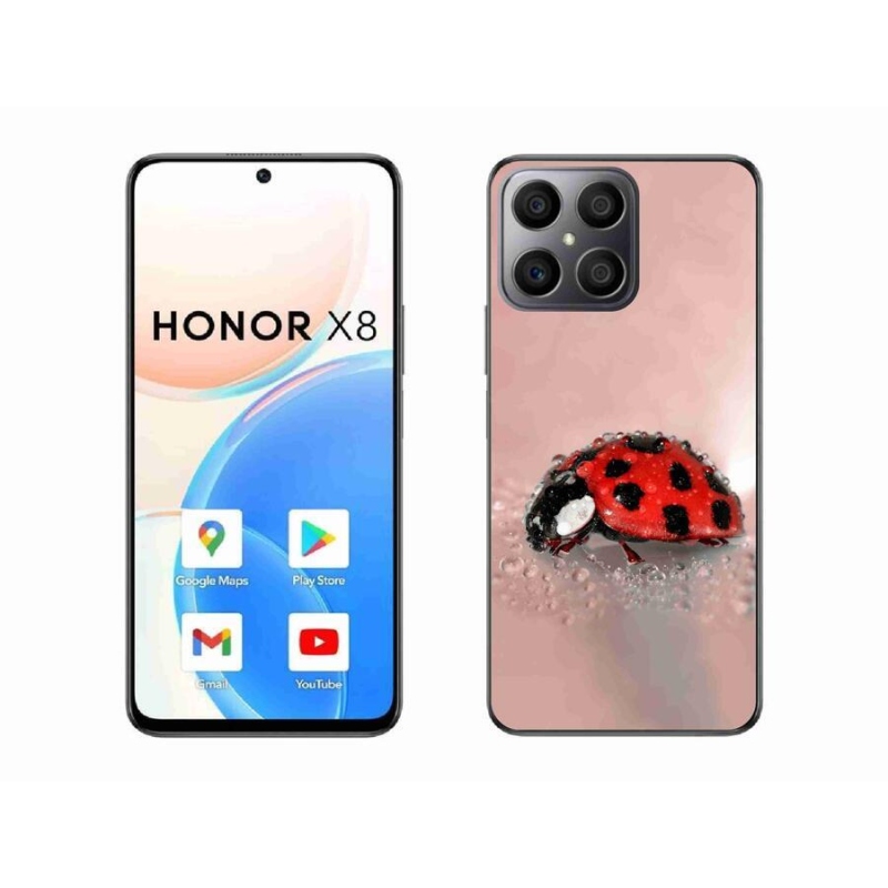 Gélový kryt mmCase na mobil Honor X8 4G - lienka