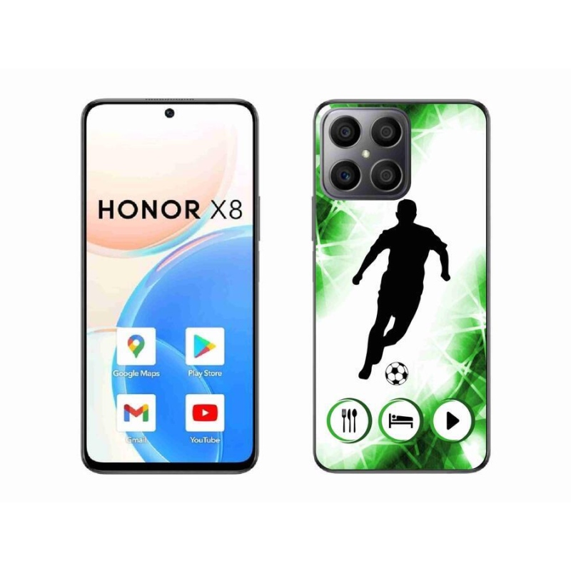 Gélový kryt mmCase na mobil Honor X8 4G - futbalista