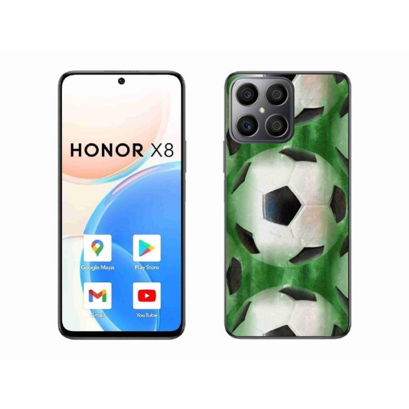 Gélový kryt mmCase na mobil Honor X8 4G - futbalová lopta